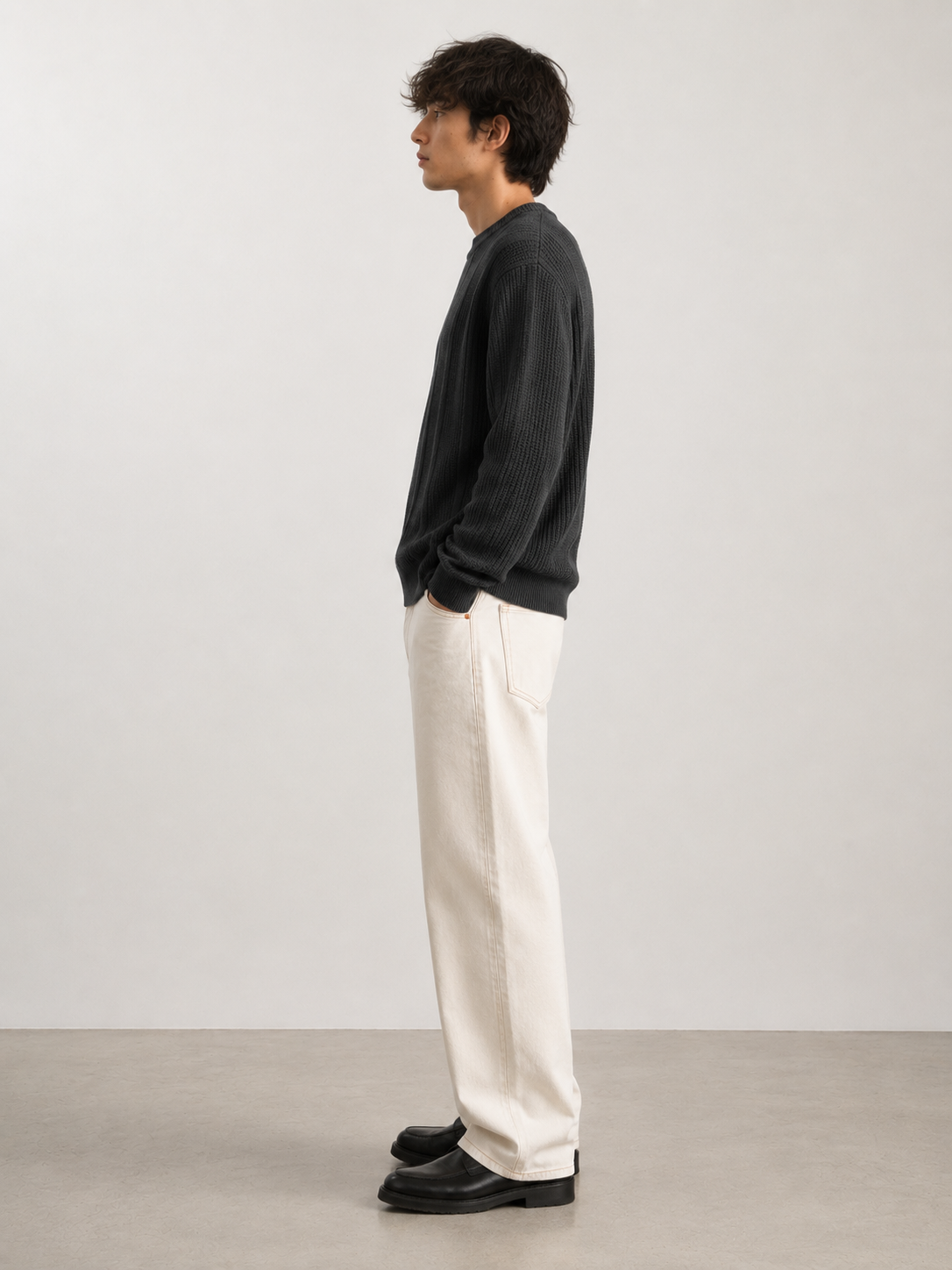 Ribbed Knitted Sweater